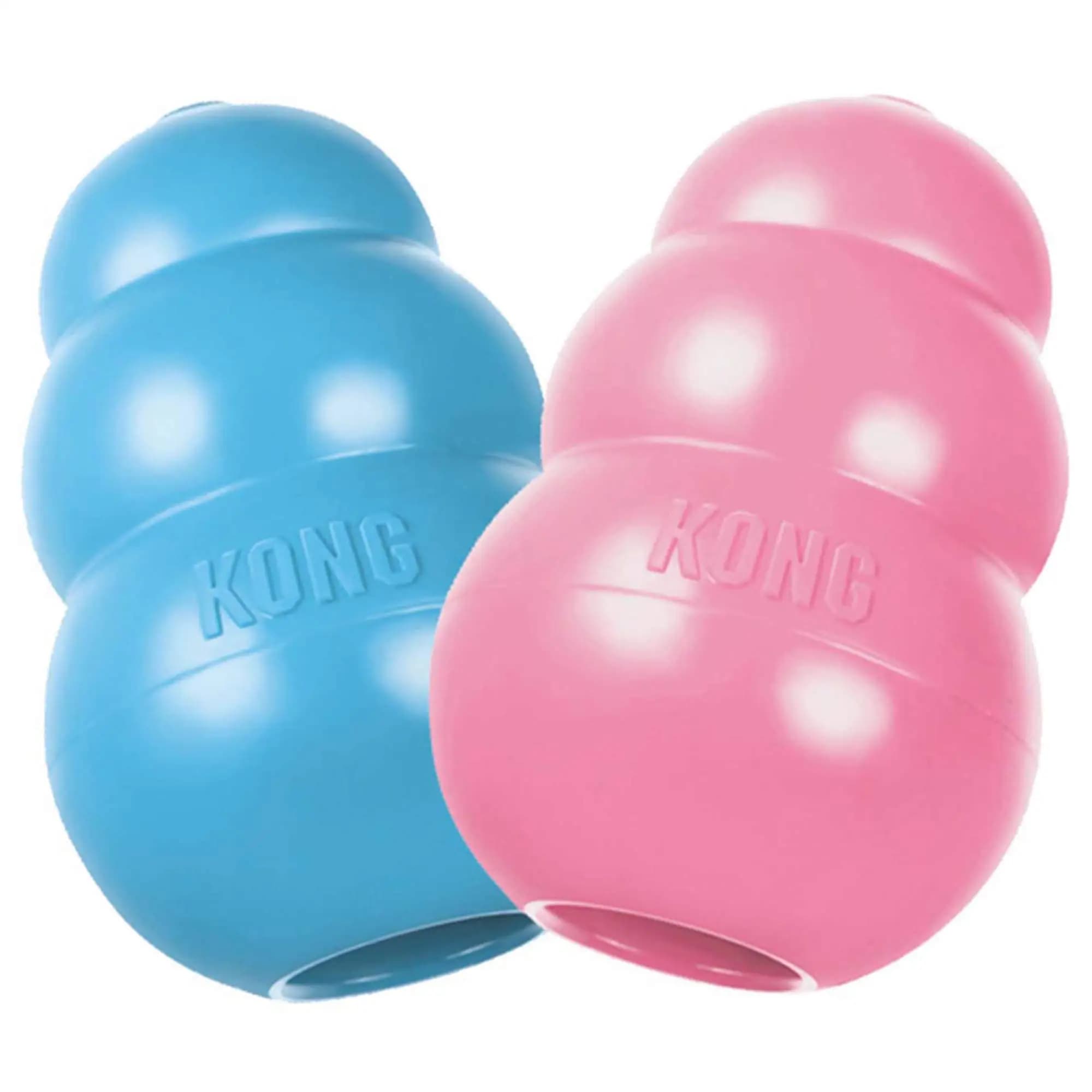 KONG - Borracha de dentição natural de brinquedo para cachorros - Diversão para mastigar, perseguir e recoger (cor pode variar)