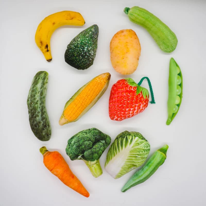 Brinquedos divertidos estridentes para cães pequenos e médios, resistente à mordida de cachorro, brinquedos simulados, vegetais, série de frutas, produto para animais de estimação