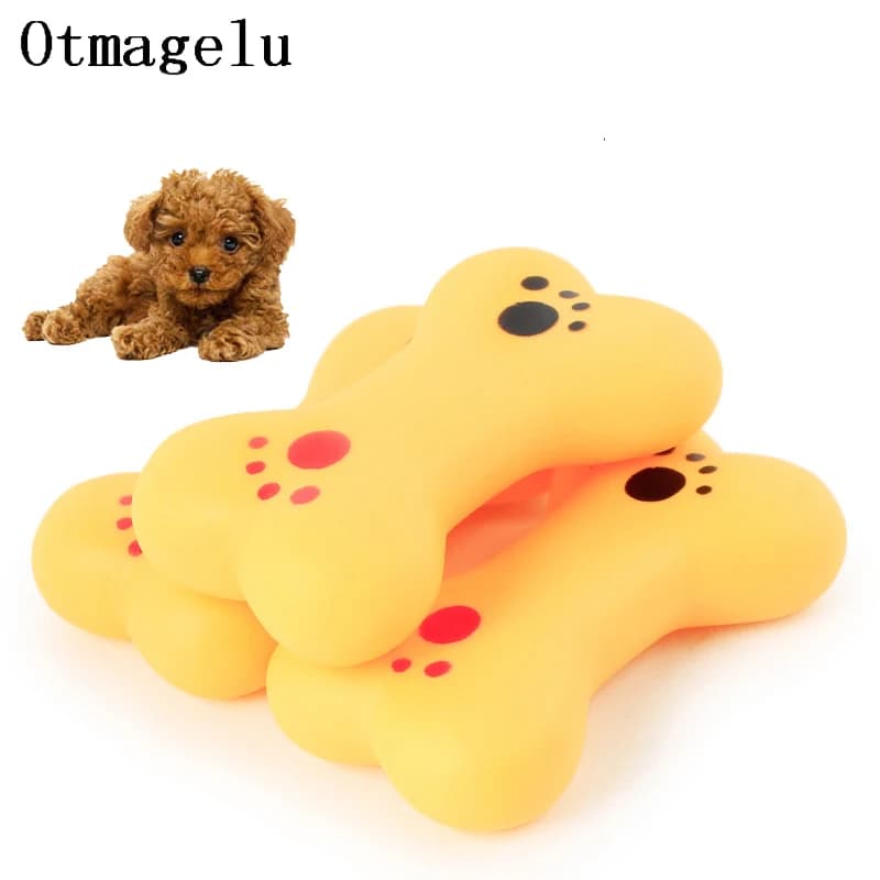 Brinquedo de simulação de osso para cães e gatos, com suporte para petiscos, para limpeza dos dentes, brinquedos com som, para treinamento de cães e cachorros, brinquedos interativos para animais de e