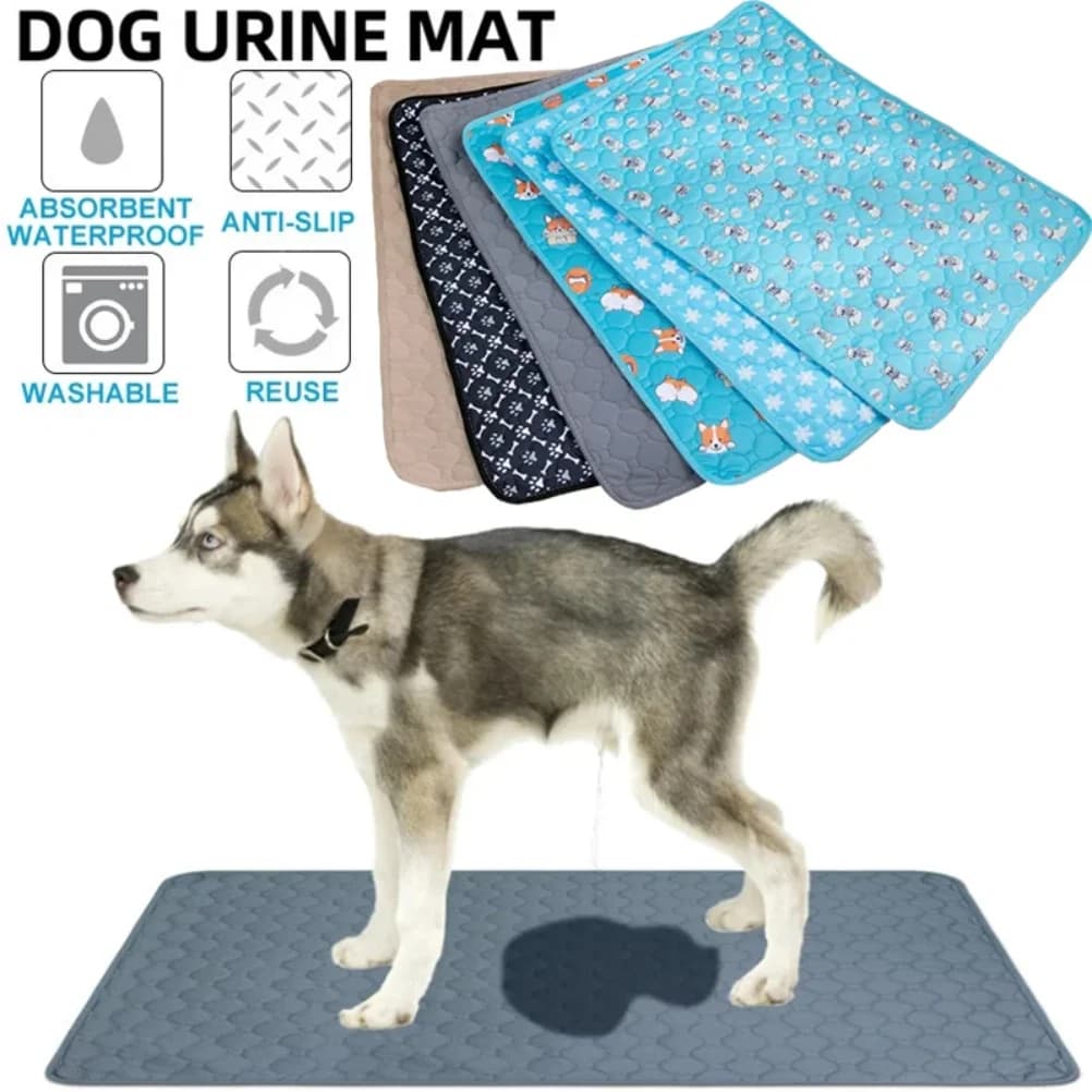 Cão xixi almofada cobertor reutilizável absorvente fralda lavável filhote de cachorro almofada de treinamento pet cama urina esteira para animal de estimação capa de assento de carro suprimentos para 
