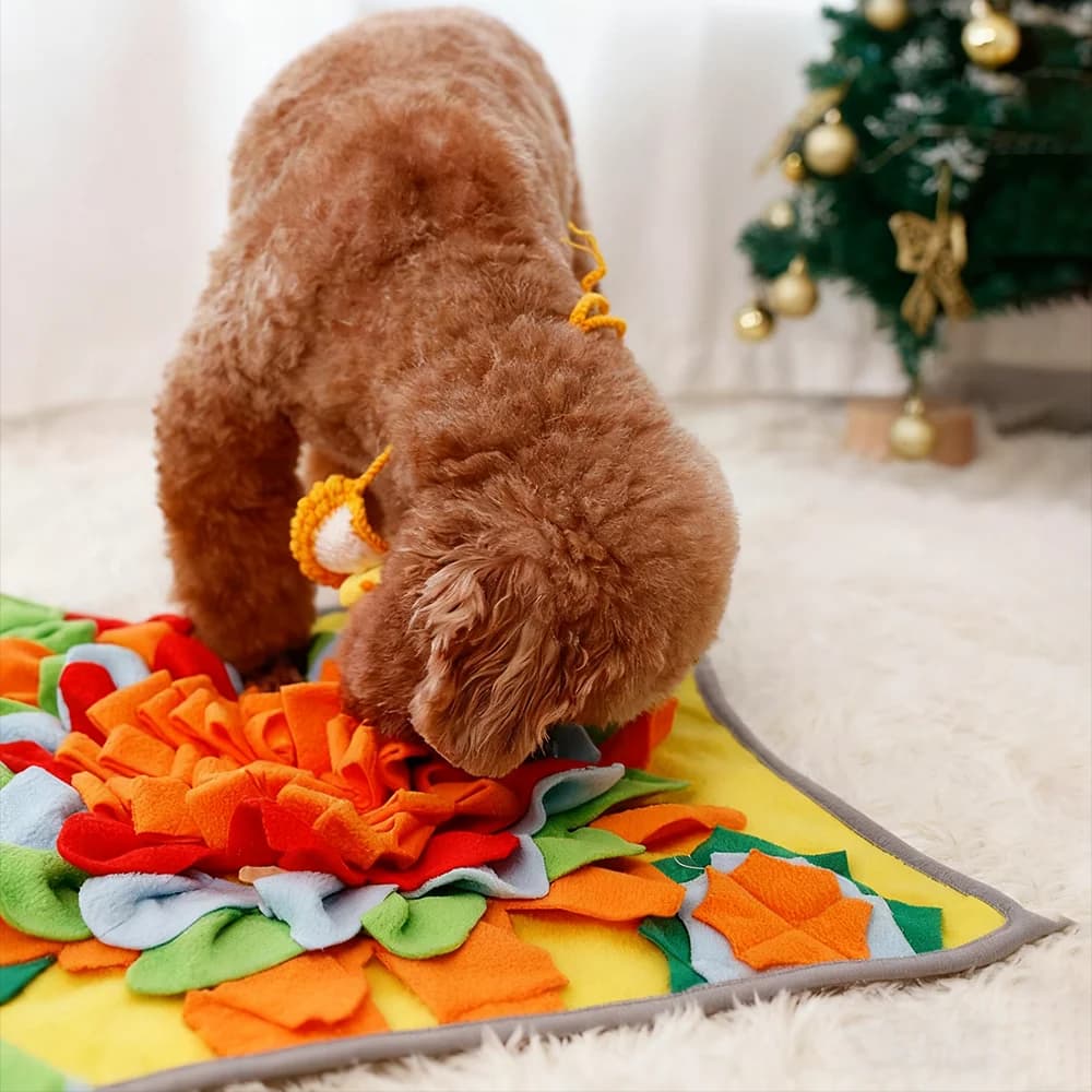 Tapete snuffle para cães-brinquedos interativos para manter-los ocupados filhote de cachorro quebra-cabeça alimentador lento tratar cão lamber esteira realce