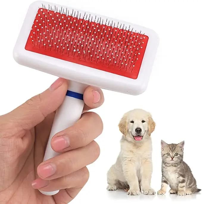 Pet airbag agulha de aço pentes escova de limpeza de pele para filhote de cachorro pequeno cão e gato depilação massagem pente