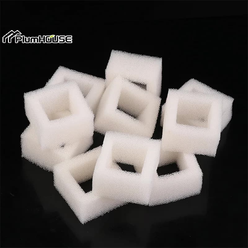 Filtros de espuma para bombas de fonte de água para gatos, compatíveis com dispensadores quadrados para água potável mais fresca
