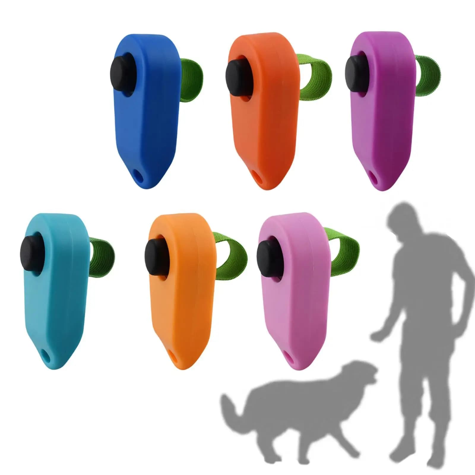 Clicker de treinamento kit de treinamento de obediência clicker de cão para filhote de cachorro interativo soma de treinamento de animais de estimação para gato e animais pequenos