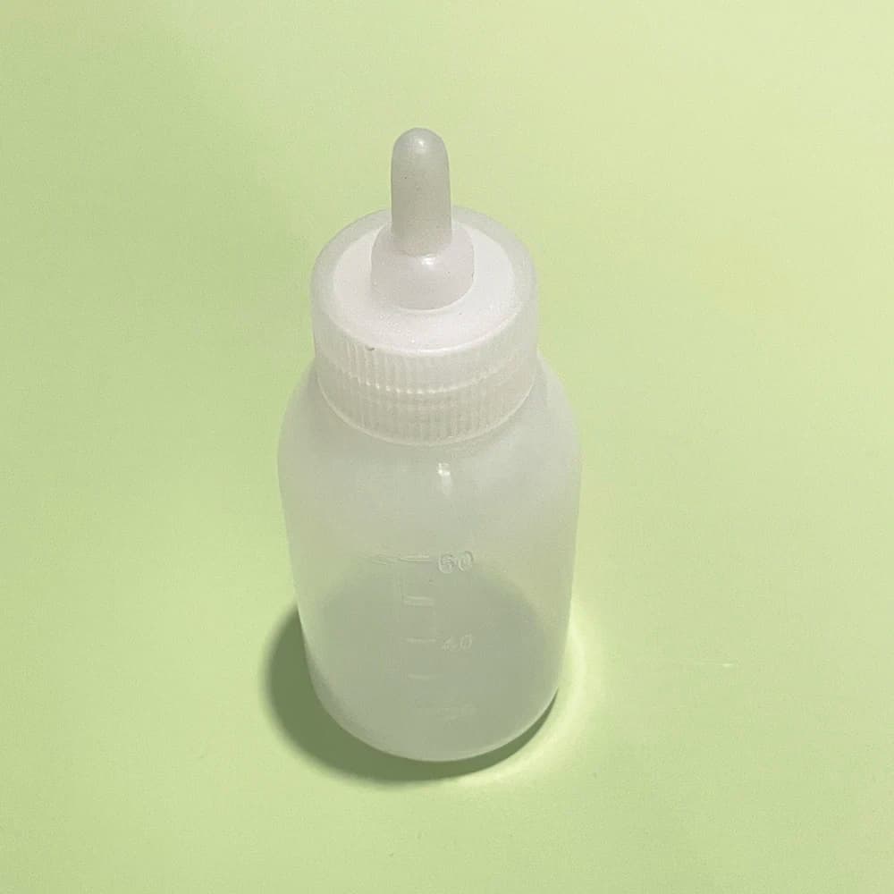 Pet Milking Bottle Kit com Tetina Extra Alimentação, Graduação Desmame, Berçário, bebê, filhote de cachorro, gato, cão, 60ml Capacidade, nova chegada
