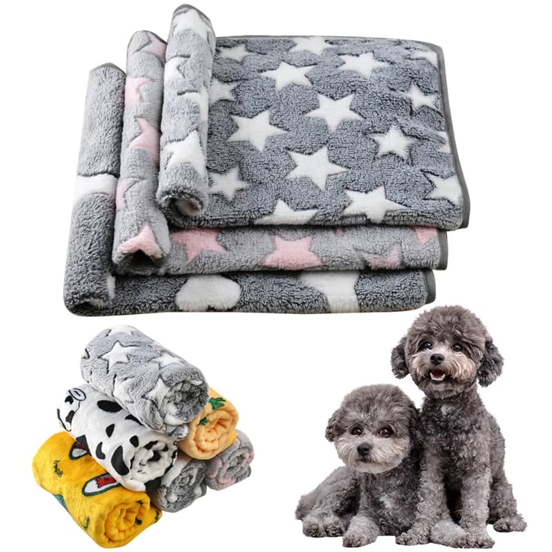 Tapete de cama para cachorro, cobertor macio e aconchegante para animais de estimação, para cães pequenos e grandes, primavera outono, quente, tapete de viagem, buldogue francês, chihuahua, suprimento