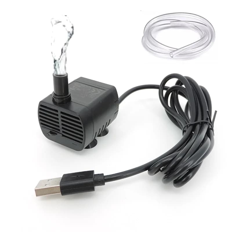 5v usb 200l/h mini bomba de água fonte do tanque de peixes filtro aquário baixo ruído motor sem escova submersível para gato cão tigela