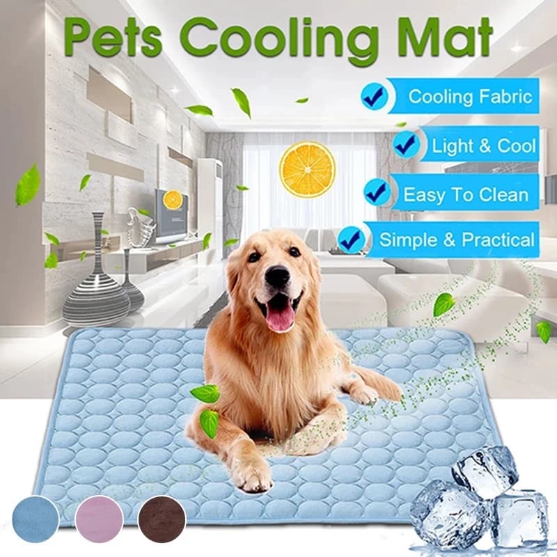 Tapete para cães, tapete de verão para resfriamento de cães, cobertor para gatos, sofá, respirável, cama para cães de estimação, verão, lavável para cães pequenos, médios e grandes, carro