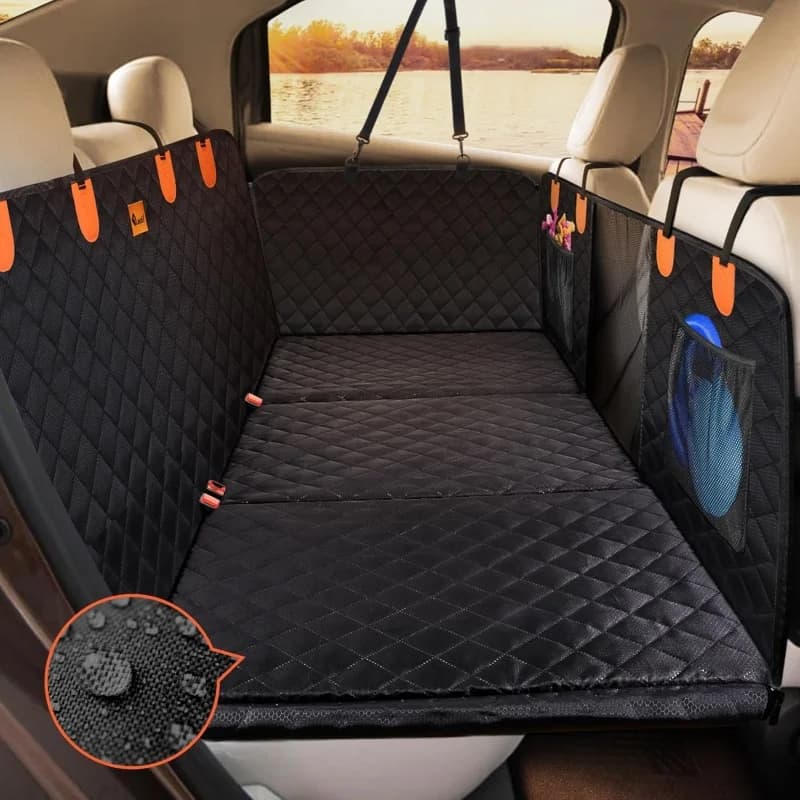 Extensor de banco traseiro para cachorro grande, protetor à prova dágua, rede universal para carro, multiuso, capa de viagem para animais de estimação, suprimentos antiarranhões