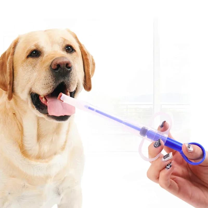 1 pçs pet medicina seringa tablet pílula arma pílula empurrar dispensador medicina água leite seringa cão gato filhote de cachorro alimentador kit