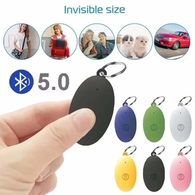 Mini rastreador gps anti-perda, chaveiro carteira com alarme, etiqueta inteligente, rastreador bluetooth, cachorro, animal de estimação, criança, localizador de chave, acessórios