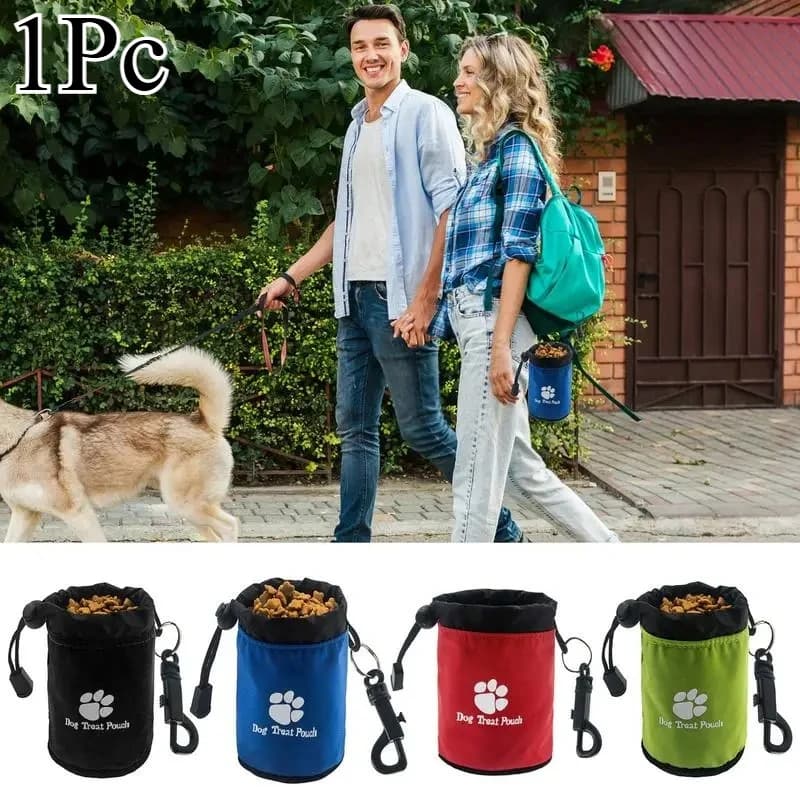 Bolsa Portátil para Petiscos de Treinamento de Cães, Bolsa de Cintura para Petiscos de Cachorros para Coleira, Ideal para Petiscos e Prêmios de Animais de Estimação ao Ar Livre