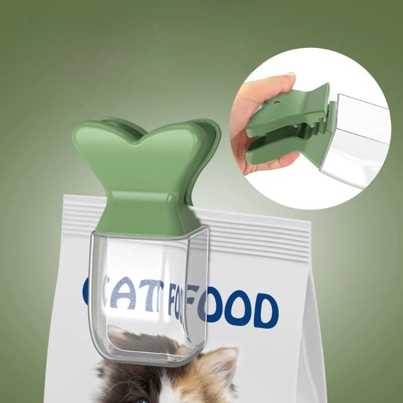 Colher para comida de animais de estimação, tigela multifuncional para gatos/cachorros/cães pequenos, colher para comida de gato, comida de cachorro, tigela de água, fonte
