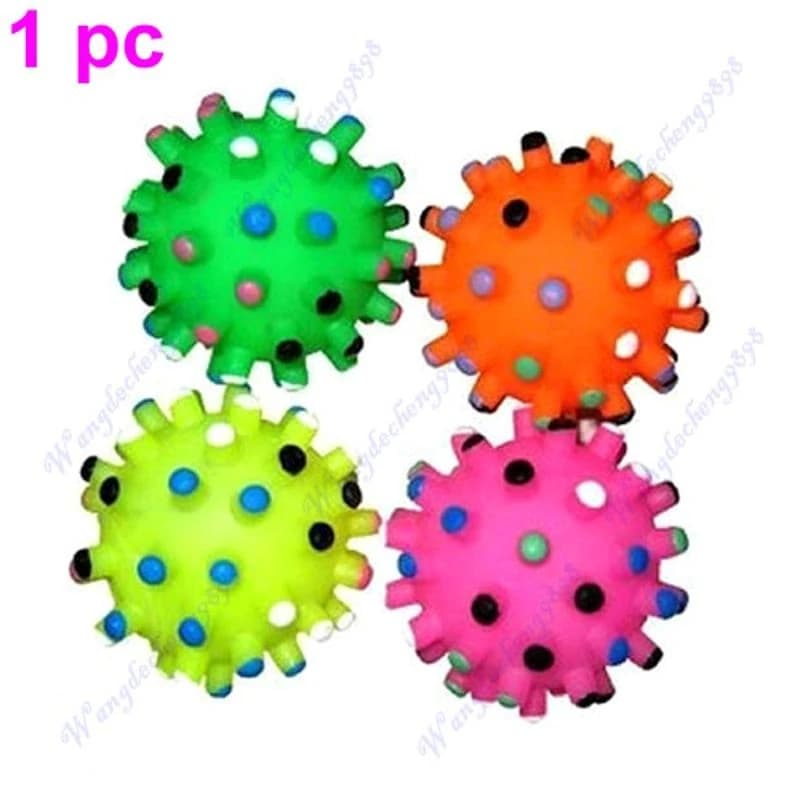 37ME Cachorro Brinquedo Interativo Divertido Brinquedo Bola Squeaky Gatos Teaser Brinquedo Brinquedo Treinamento Cachorro
