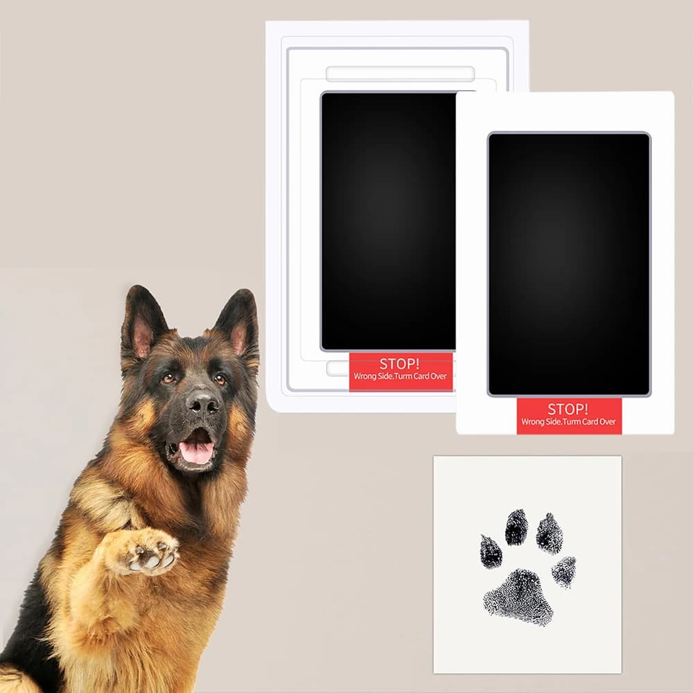 Kit de tinta criativa para impressão de pata de cachorro e gato, seguro, não tóxico, fácil, faça você mesmo, toque limpo, sem tinta, lembrança para animais de estimação