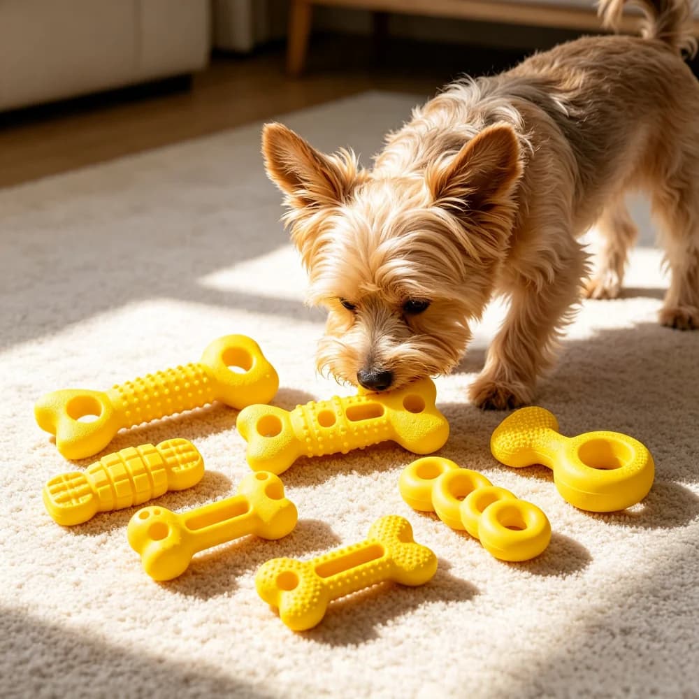 Novo Brinquedo para Cães, Bola de Treinamento Resistente a Mordidas, Anel de Puxar para Border Collie e Golden Retriever, Frisbee Interativo para Animais de Estimação