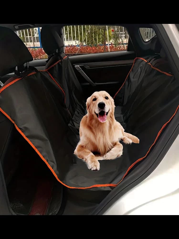 Capa de assento de carro para cães para banco traseiro, rede de cachorro durável à prova de arranhões de pano oxford, protetor de capa de assento para animais de estimação para carros, caminhões e suv