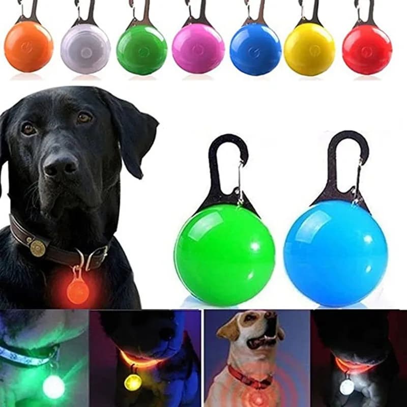 Led brilhante pingente lanterna cão gato colar pet leva brilho acessórios colar luminoso colar noite decoração de segurança