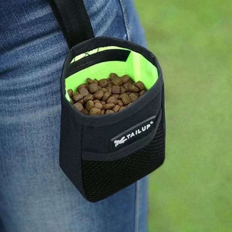 1 unidade de bolsa para petiscos de treinamento de cães, bolsa de cintura para recompensas de cachorros, bolsa de comida para obediência e agilidade para alimentação de animais de estimação