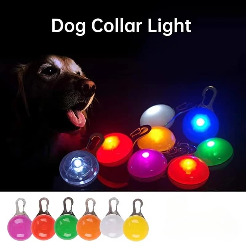 Coleira Luminosa LED para Cães e Gatos, Acessórios Brilhantes para Animais de Estimação, Colar Luminoso, Decoração de Segurança Noturna