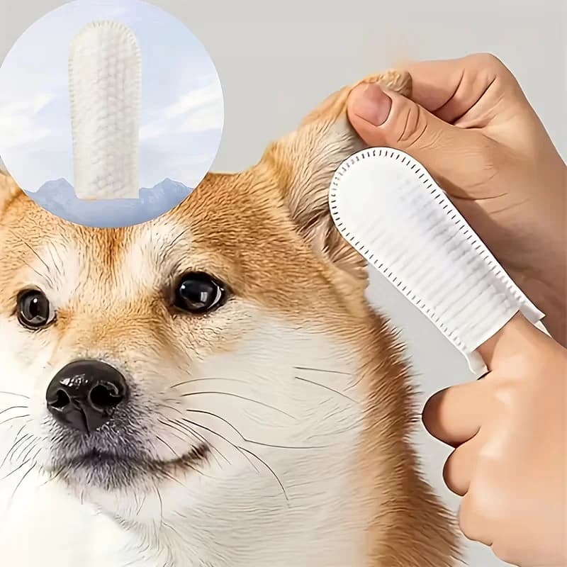 Produtos de limpeza para animais de estimação, toalhetes para limpeza de ouvido, cuidados com os ouvidos, pontas dos dedos, remoção de ácaros, gato e cachorro, produtos para animais de estimação, toal
