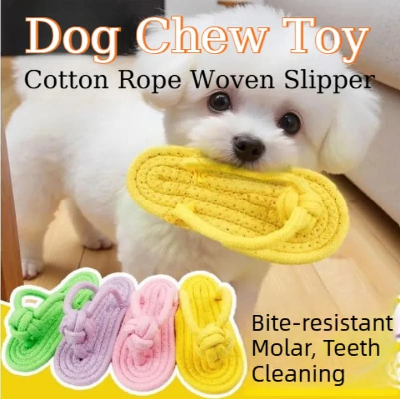 Brinquedo de Corda de Algodão para Cães Nó Resistente à Mordida para Limpeza de Dentes Molares, Brinquedo Interativo para Aliviar o Tédio de Filhotes