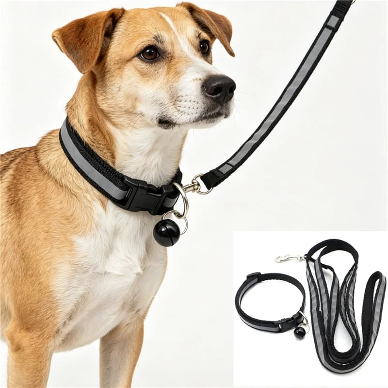 Acessórios para animais de estimação coleira e guia refletivos para cães e gatos, guias ajustáveis, coleira para cachorros, ideal para passeios ao ar livre, para chihuahua e schnauzer, corda de tração