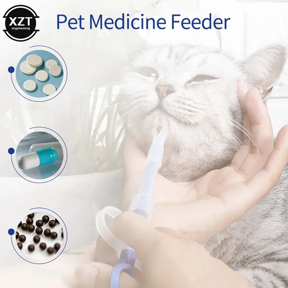 Seringa de medicina para animais de estimação, comprimido, pílula, dispensador de pressão, água, leite, cachorro, gato, filhote de cachorro, kit alimentador