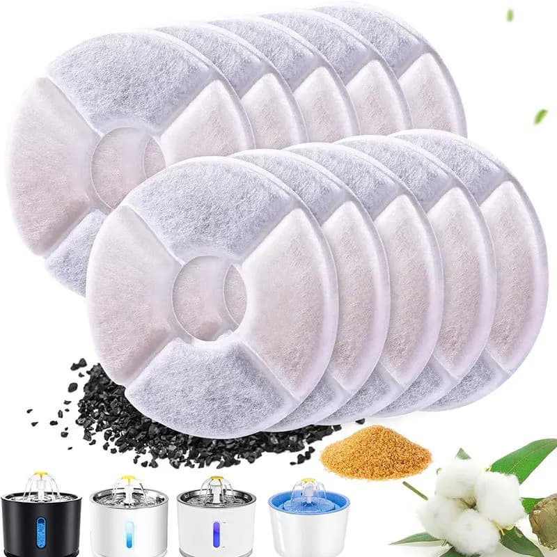 Filtro para Fonte de Água para Gatos, Atacado de Fábrica, Acessórios Profissionais de Reposição para Bebedouros de Animais de Estimação, Filtros para Bebedouros de Gatos