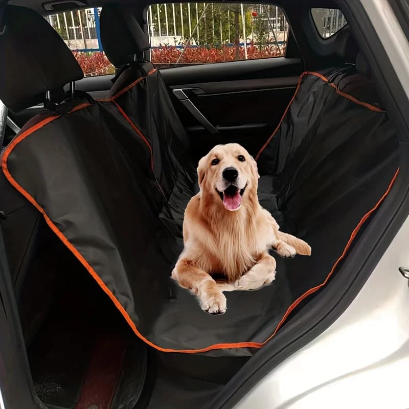 Capa de assento de carro para cães para banco traseiro, rede de cachorro durável à prova de arranhões de pano oxford, protetor de capa de assento para animais de estimação para carros, caminhões e suv
