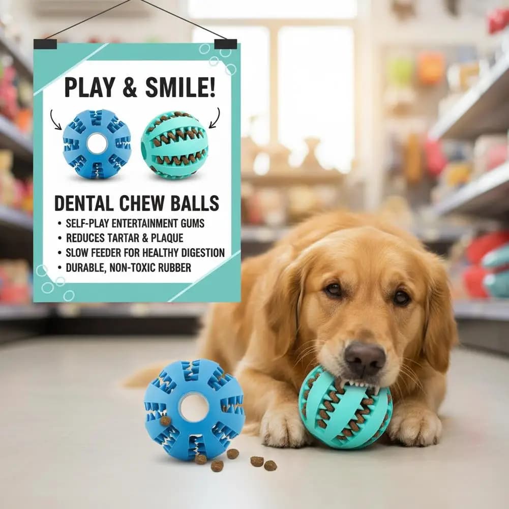 Brinquedo de Borracha Durável para Cães, Bola Interativa Elástica para Limpeza dos Dentes, Brinquedo para Aliviar o Tédio para Border Collie
