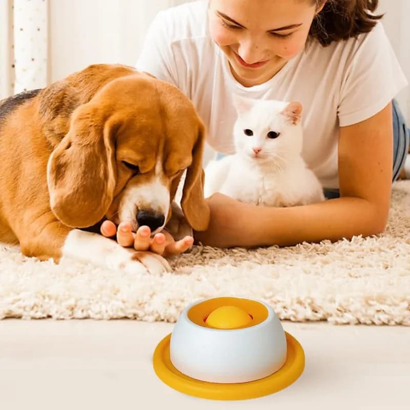 Lamber brinquedos para cães interativos brinquedos para cães alimentador lento dispensador de alimentos para treinamento de cachorros enriquecimento gato caixa de alimentação acessório