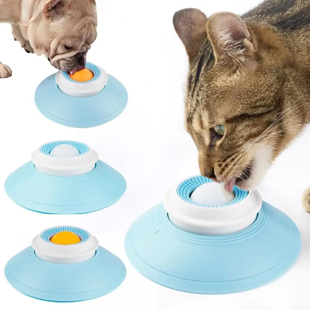 Brinquedo para vazamento de comida de cachorro, tapete para lamber, alimentador lento, tédio, limpeza dos dentes, raspador de língua, quebra-cabeça interativo, brinquedo para sm