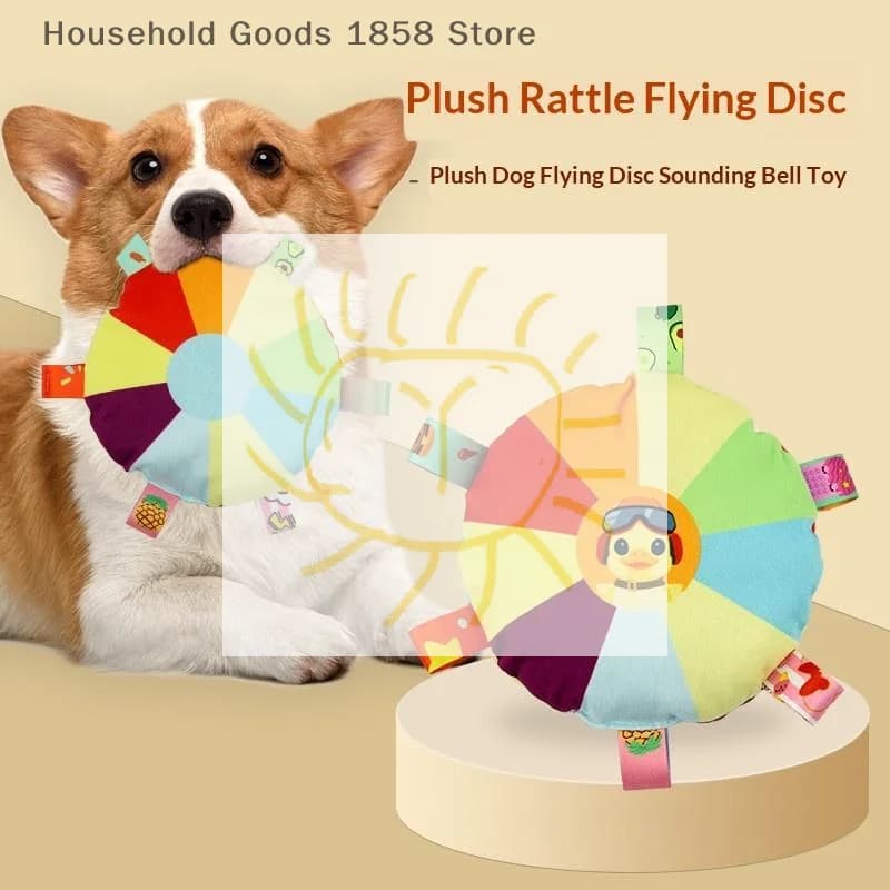 Cão quente soando brinquedo de pelúcia sino dos desenhos animados brinquedo filhote de cachorro pequeno teddy dentes moagem brinquedo resistente ao desgaste mordida-resistente brinquedo para animais d