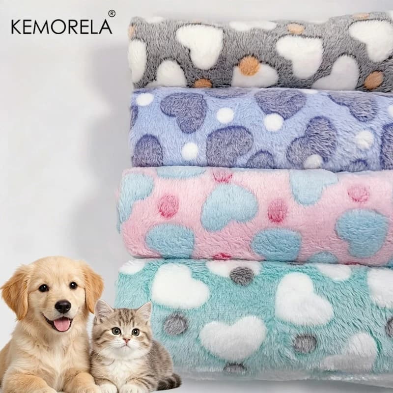 Cobertor para Animais de Estimação KEMORELA, Lavável à Máquina, Aconchego para Todas as Estações, Tapete para Cama de Animais, Adequado para Gatos e Cães de Pequeno a Grande Porte, Acessórios para Ani