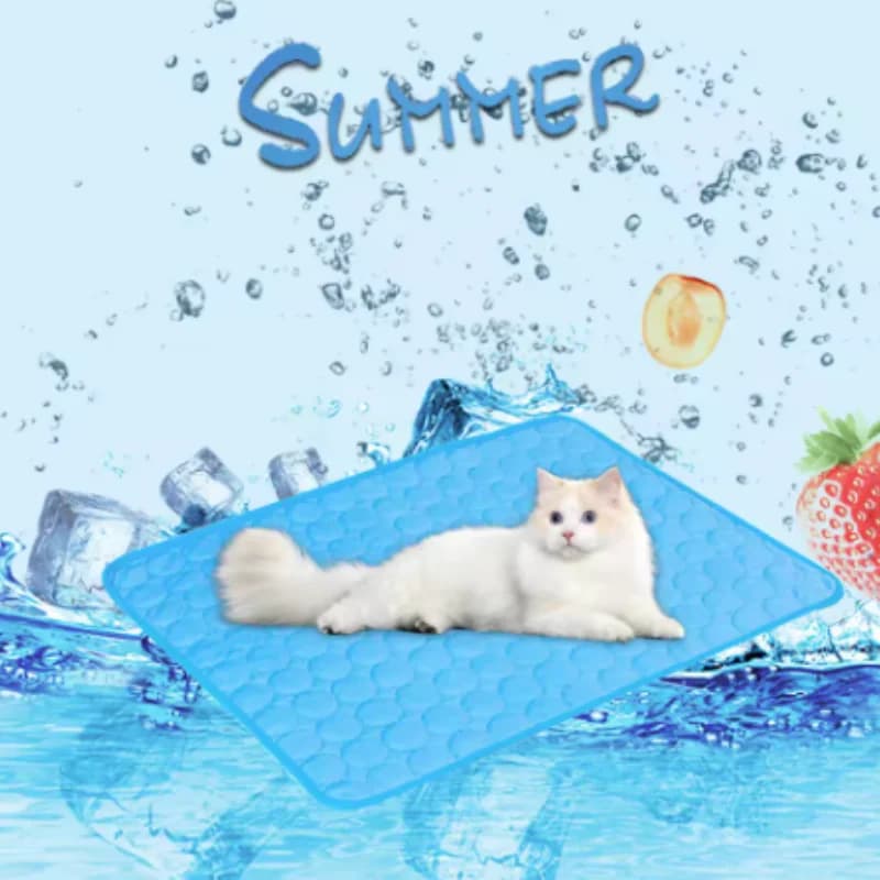 Tapete Refrescante para Cães, Cama Fria de Verão para Animais de Estimação, Extra Grande para Cães Pequenos e Grandes, Acessórios para Animais de Estimação, Cobertor Durável para Gatos, Almofada de Ge
