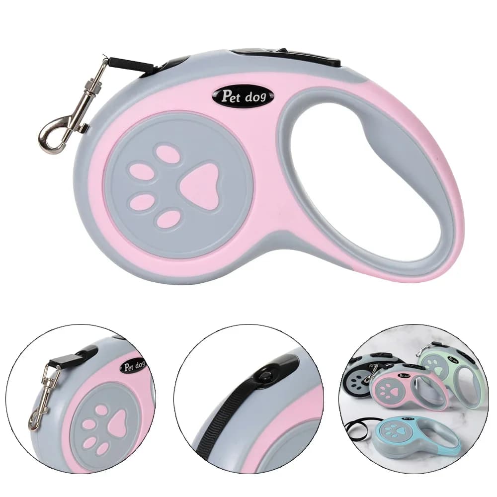 Coleira de nylon 3M 5M para animais de estimação, cinto resistente para passeios com cães e gatos de pequeno e médio porte, guia para passeios ao ar livre com cachorros, ideal para Chihuahua e Bulldog