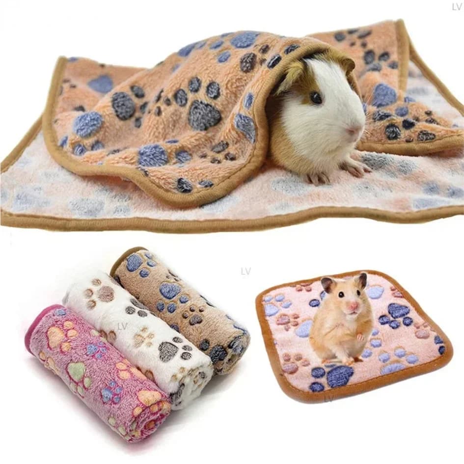Tapete de sono macio para hamster pet xixi almofada filhote de cachorro gatinho cobertor cama cobaia tapete de pelúcia cama pequeno animal para coelho hamster