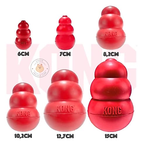 Kong Classic Brinquedo Mordedor Recheável Interativo para Cachorro