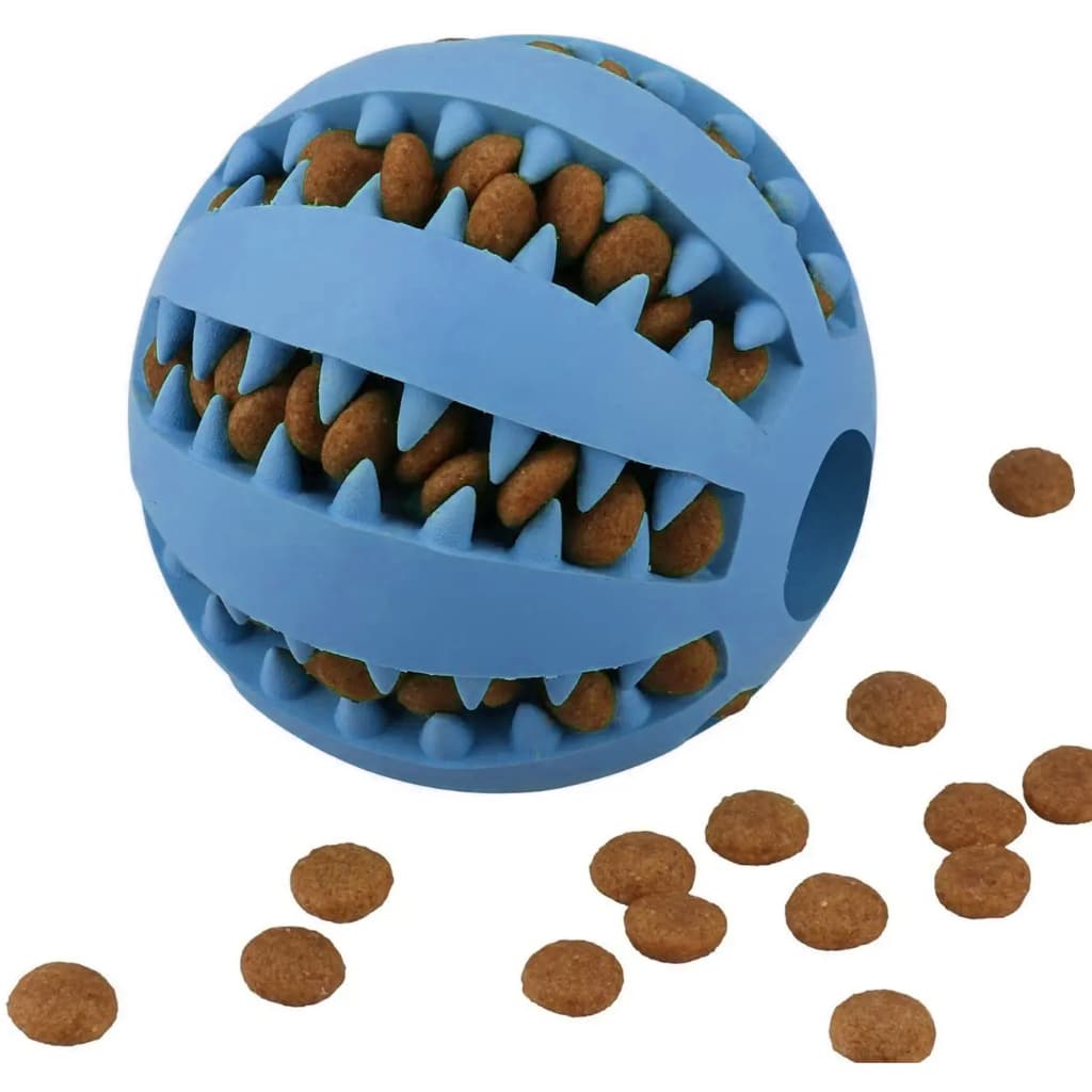 Brinquedo Bola com Ranhuras para Petisco  Enriquecimento Ambiental, Fácil de Limpar