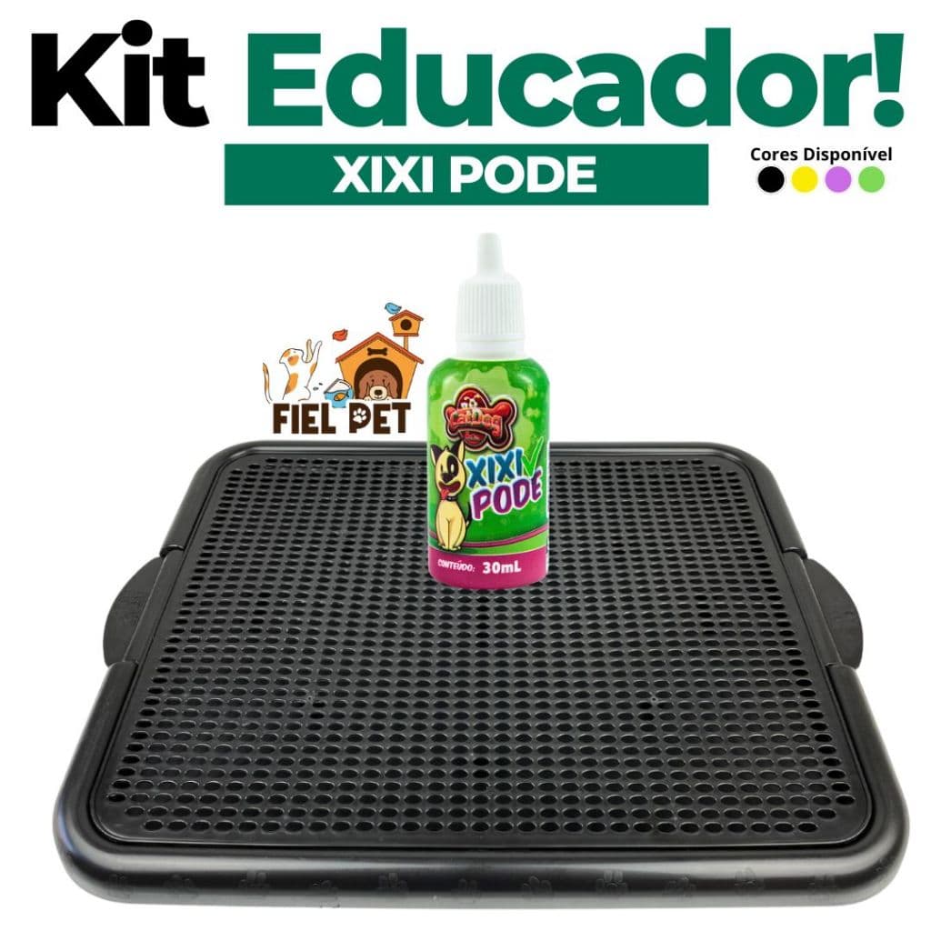 KIT Sanitário Tapete Higiênico Grande Para Cachorro  Educador Xixi Pode 30ml Cat Dog Pet Cães