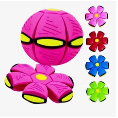 Bola Mágica Voadora com Super Pulo e LED  Vira Disco Voador, Brinquedo Infantil Divertido