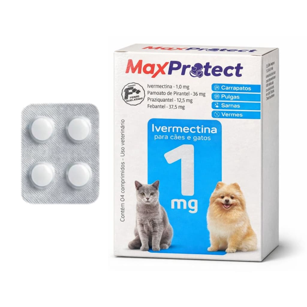 Ivermectina para Cachorro Gato Remedio para carrapato pulga verme sarna Vermífugo Uso Veterinário