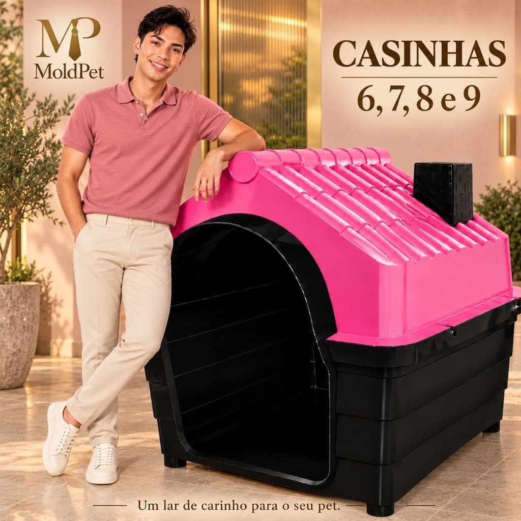 Casa Casinha Plástica Para Cachorro N6 N7 N8 N9 Porte Médio e Grande Extra Grande Big
