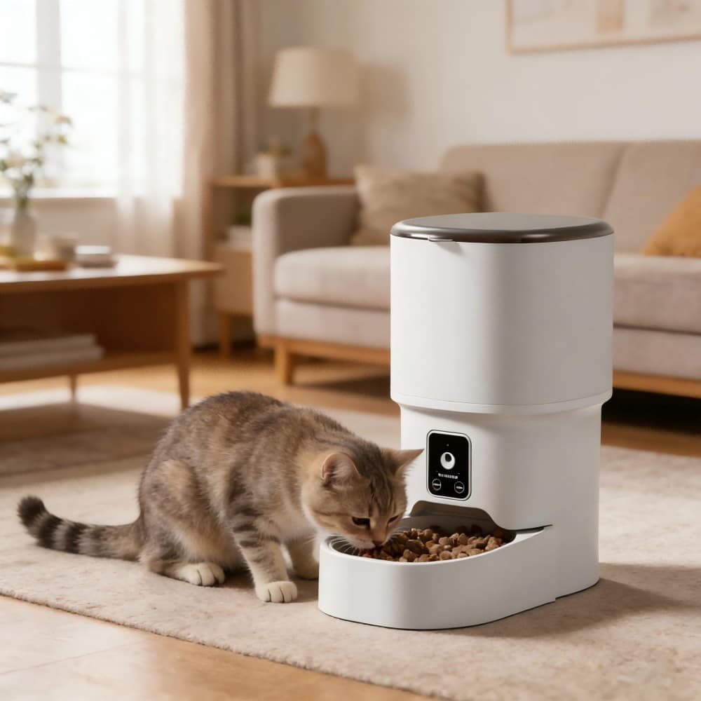 Alimentador Automático 4L Programável Cães e Gatos 6 Refeições