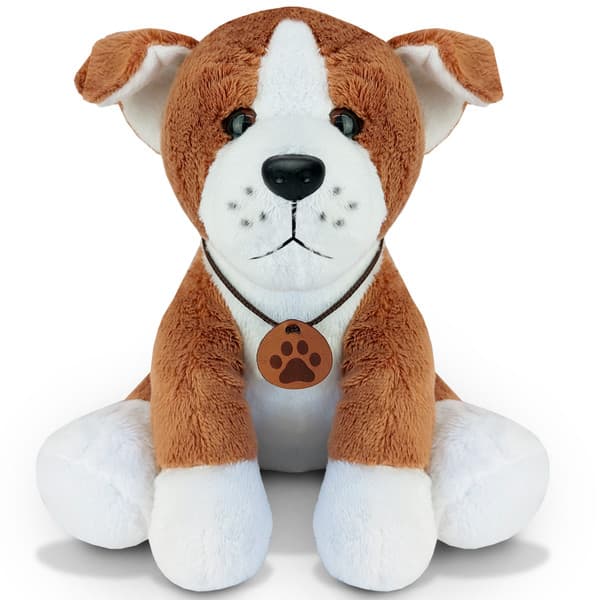 Cachorro de Pelúcia 25 cm - Border Collie M Decoração Quarto Bebê Marrom