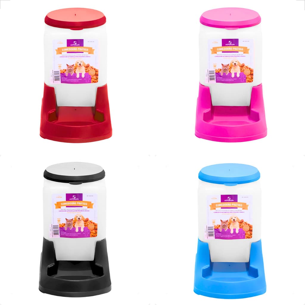 Comedouro 3 Litros Automatico Cachorro e Gato Prático - Alvorada
