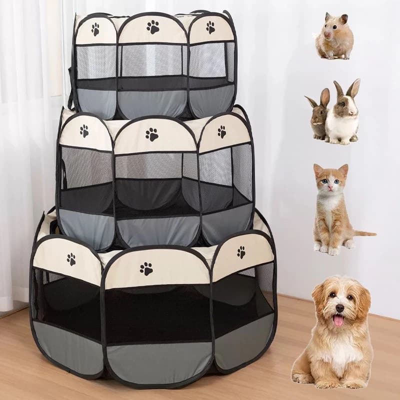 Casinha de cachorro grande portátil dobrável para cachorros e gatos resistente