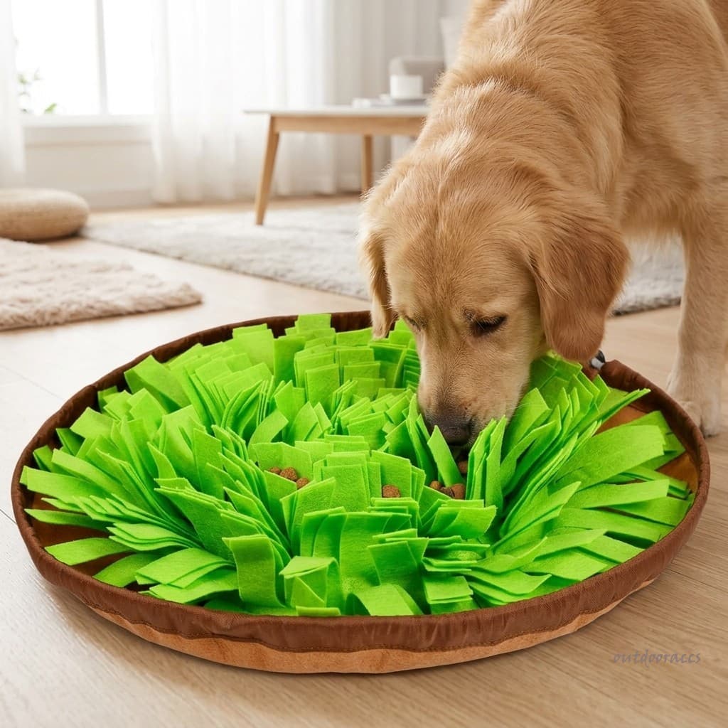 Cachorro Snuffle Mat Feltro Alimentador Lento Brinquedo Antiderrapante Quebra-Cabeça De Treinamento Durável
