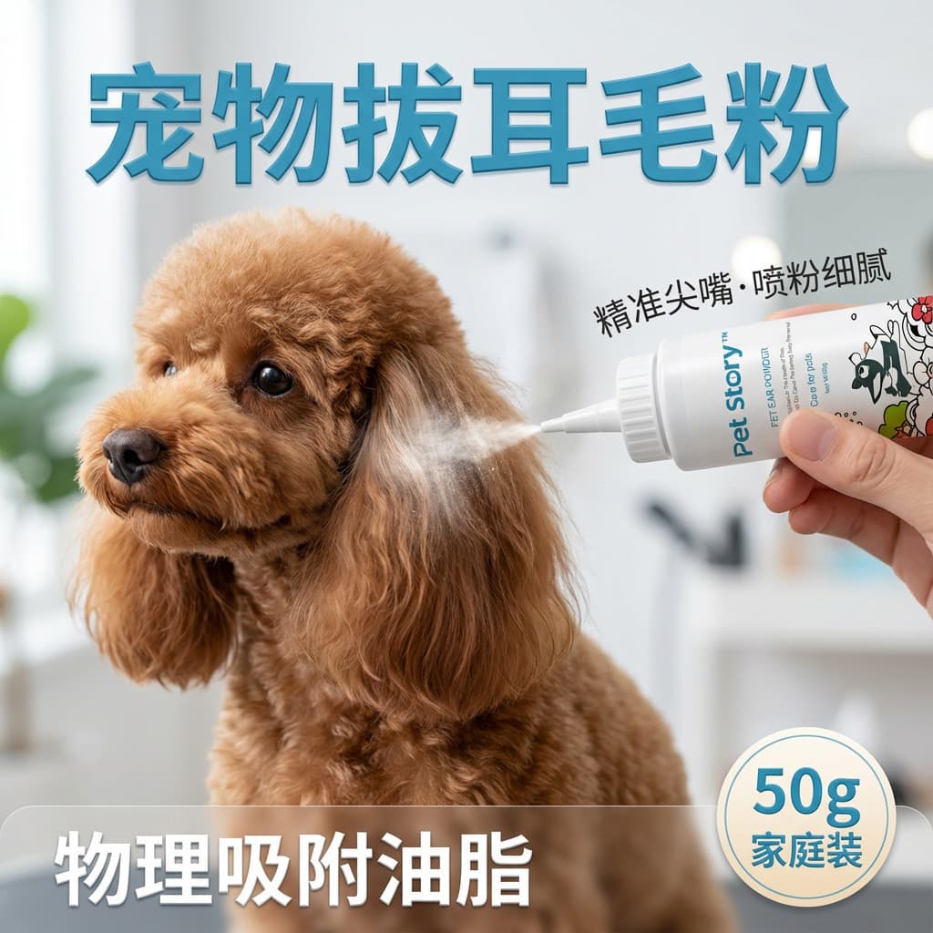 Guangdong pó de limpeza de ouvido, estoque pronto, pó para arrancar orelha de cachorro, pó de limpeza de ouvido, Golden